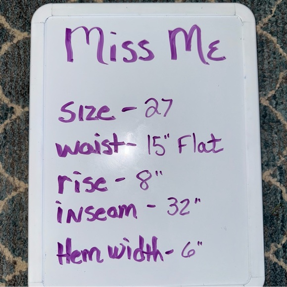 📌Miss Me Easy Skinny Jeans Size 27 Mid Rise Embellished Pocket Stretch - Picture 6 of 6